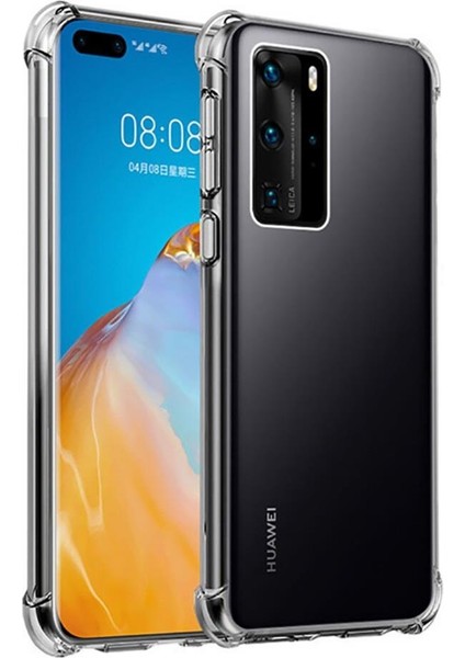 Huawei P40 Kılıf Ultra Korumalı Şeffaf Antishock Silikon