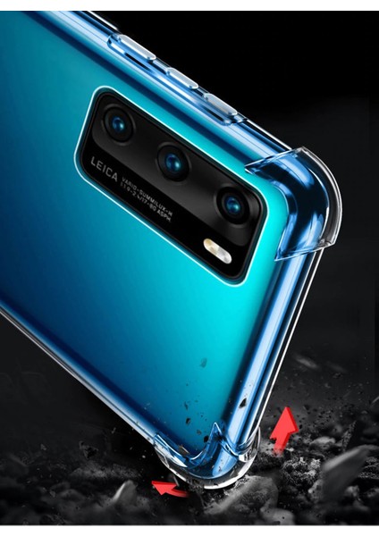 Huawei P40 Kılıf Ultra Korumalı Şeffaf Antishock Silikon