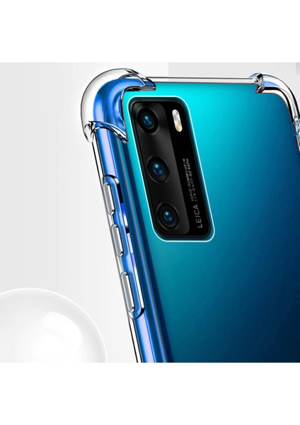 Huawei P40 Kılıf Ultra Korumalı Şeffaf Antishock Silikon