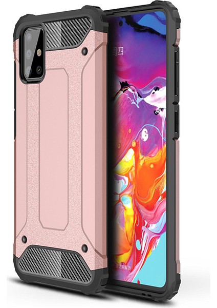 Samsung Galaxy M31S Kılıf Çift Katmanlı Armour Case