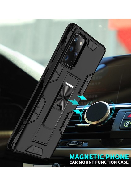 Samsung Galaxy Note 20 Kılıf Kızaklı Standlı Manyetik Volve Kapak