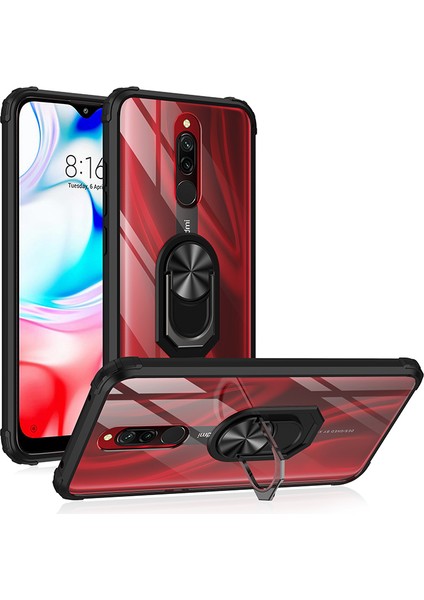 Xiaomi Redmi 8 Kılıf Silikon Kenarlı Renkli Mayetik Yüzüklü Mola Kapak indirimleri