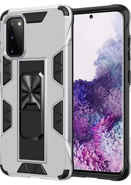 Samsung Galaxy A71 Kılıf Sürgülü Kızaklı Standlı Volve Kapak