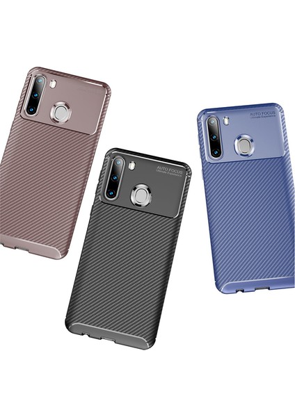 Samsung Galaxy A21 Kılıf Karbon Desenli Lux Negro Silikon modelleri