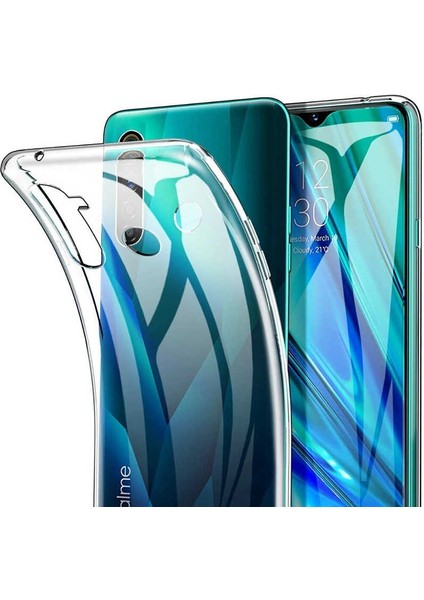 Kny Realme 6 Kılıf Ultra Ince Şeffaf Silikon