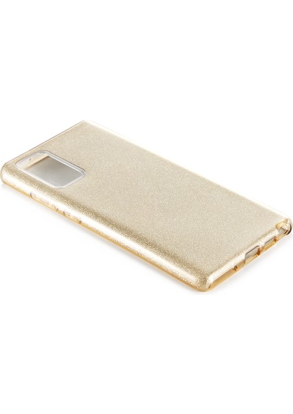 Samsung Galaxy Note 20 Ultra Kılıf Simli Parlak Shining Silikon
