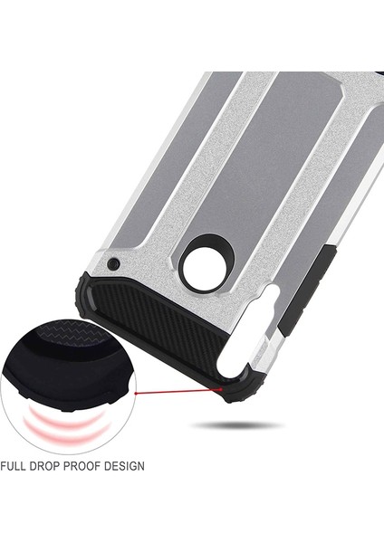 Huawei P40 Lite E Kılıf Çift Katmanlı Armour Case