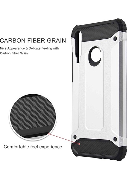 Huawei P40 Lite E Kılıf Çift Katmanlı Armour Case