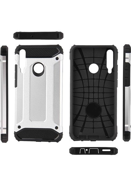 Huawei P40 Lite E Kılıf Çift Katmanlı Armour Case