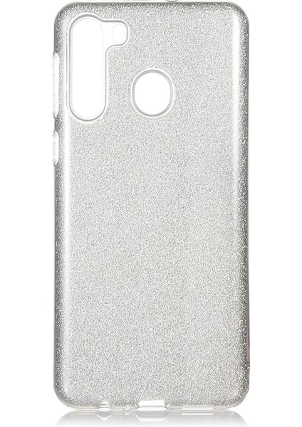 Samsung Galaxy A21 Kılıf Simli Parlak Shining Silikon