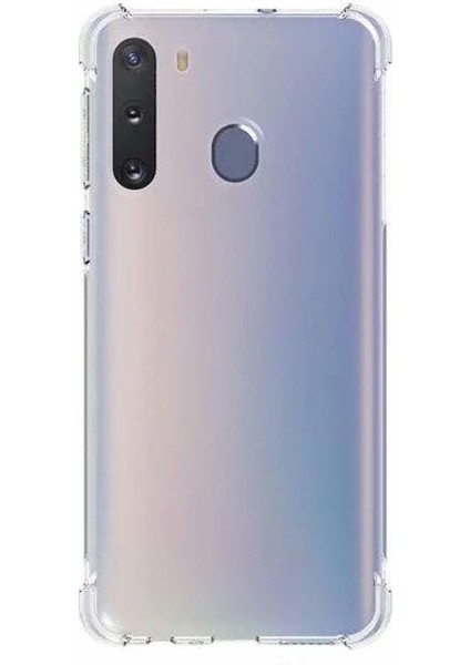 Samsung Galaxy A21 Kılıf Ultra Korumalı Şeffaf Antishock Silikon