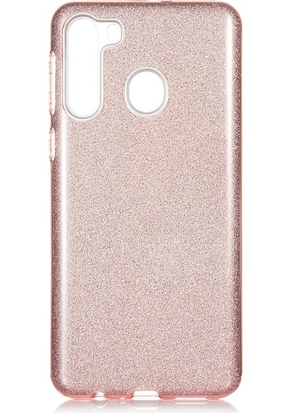 Samsung Galaxy A21 Kılıf Simli Parlak Shining Silikon