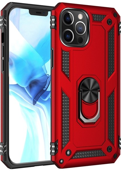 Apple Iphone 12 Pro Max Kılıf Ultra Korumalı Yüzüklü Manyetik Vega Kapak
