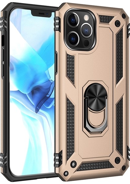 Apple Iphone 12 Pro Max Kılıf Ultra Korumalı Yüzüklü Manyetik Vega Kapak