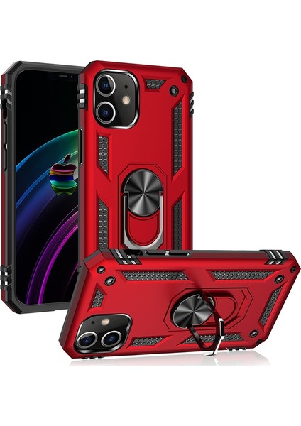 Apple Iphone 12 Pro Max Kılıf Ultra Korumalı Yüzüklü Manyetik Vega Kapak