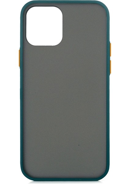 Apple Iphone 12 Pro Kılıf Renkli Silikon Kenarlı Buzlu Fri Kapak