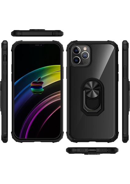 Apple Iphone 12 Pro Kılıf Silikon Kenarlı Yüzüklü Manyetik Mola Kapak fırsatları