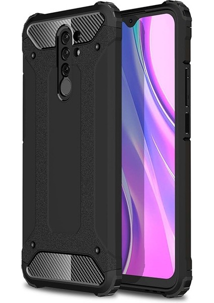 Xiaomi Redmi 9 Kılıf Çift Katmanlı Armour Case
