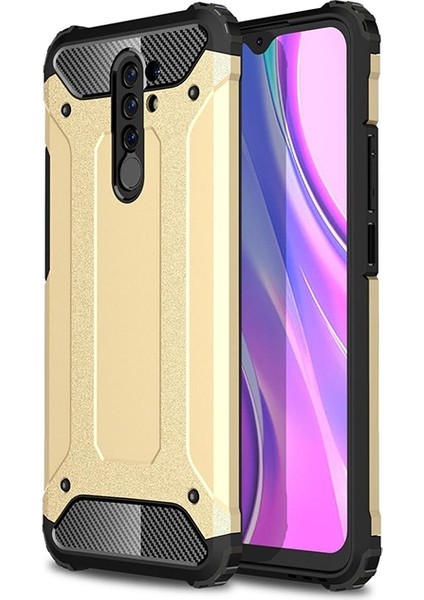 Xiaomi Redmi 9 Kılıf Çift Katmanlı Armour Case