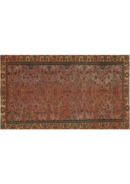 Klasik Modern Vintage Eskitme El Dokuma Halı 141 x 246 cm 9371 modelleri