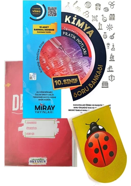 Miray Yayınları 10. Sınıf Kimya Soru Bankası - Okyanus Yayınları Deneme-Kitap Ayracı