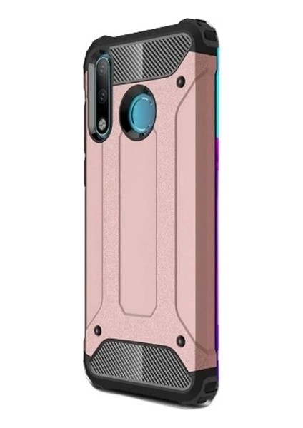 Huawei P40 Lite E Kılıf Çift Katmanlı Armour Case