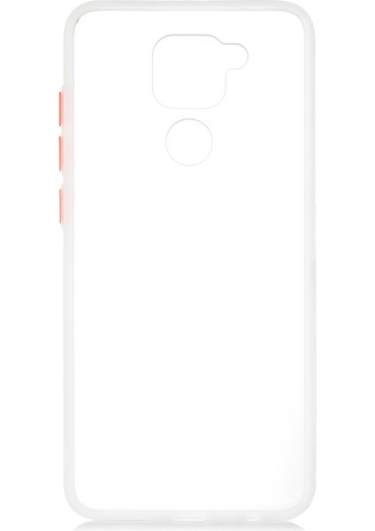 Xiaomi Redmi Note 9 Silikon Kenarlı Buzlu Fri Kapak
