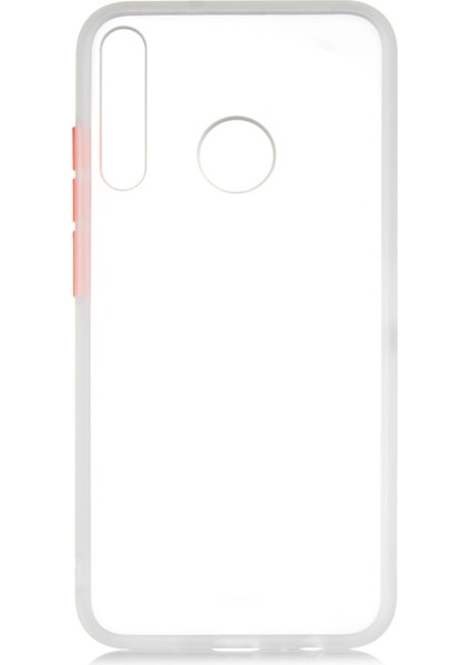 Huawei P40 Lite E Kılıf Silikon Kenarlı Buzlu Fri Kapak