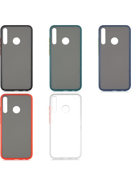 Huawei P40 Lite E Kılıf Silikon Kenarlı Buzlu Fri Kapak