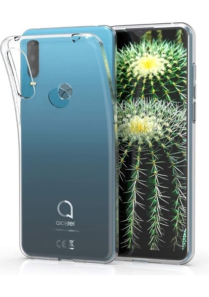 Alcatel 1s 2020 Kılıf Ultra Ince Şeffaf Silikon