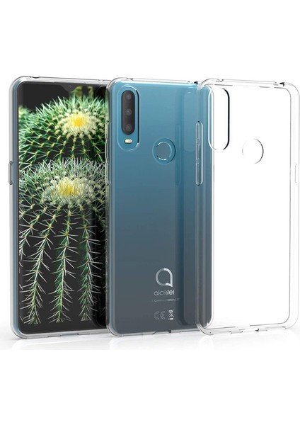 Alcatel 1s 2020 Kılıf Ultra Ince Şeffaf Silikon