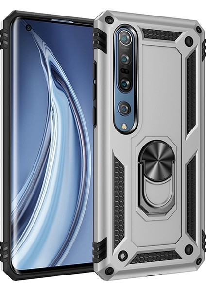 Xiaomi Mi 10 Kılıf Ultra Korumalı Yüzüklü Manyetik Vega Kapak