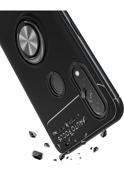 Oppo A31 Kılıf Yüzüklü Manyetik Ravel Silikon