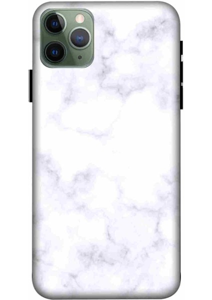 Apple Iphone 11 Pro Max Kılıf Baskılı Beyaz Mermer Desenli Zipax A++ Silikon - 2049