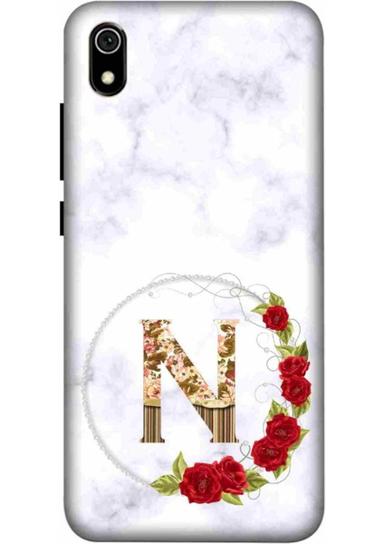 Xiaomi Redmi 7A Kılıf Baskılı N Harfi Desenli Zipax A++ Silikon - 2083