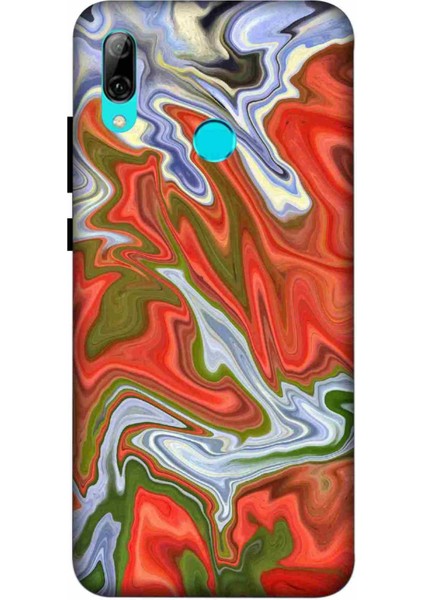 Huawei P Smart 2019 Kılıf Baskılı Mermer Desenli Zipax A++ Silikon - 2029