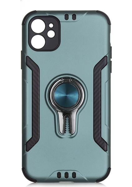 Apple Iphone 11 Kılıf Ultra Korumalı Yüzüklü Manyetik Coco Kapak