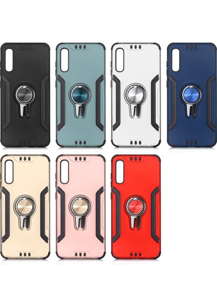 Samsung Galaxy A70 Kılıf Ultra Korumalı Yüzüklü Manyetik Coco Kapak