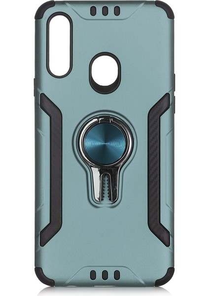 Samsung Galaxy A20S Kılıf Ultra Korumalı Yüzüklü Manyetik Coco Kapak