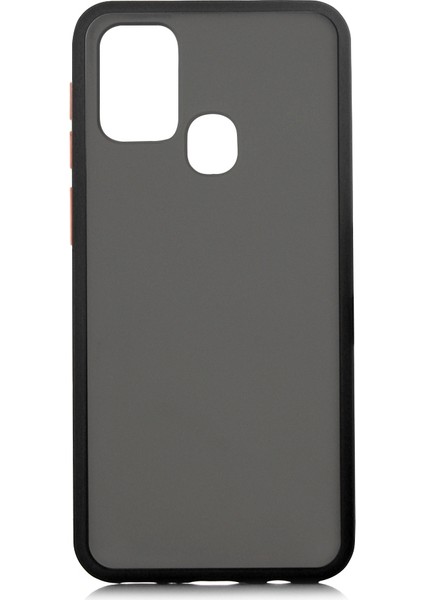 Samsung Galaxy M31 Kılıf Renkli Silikon Kenarlı Buzlu Fri Kapak