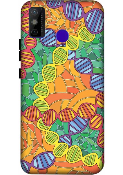 Tecno Spark 6 Go Kılıf Dna Desenli Hd Baskılıf Silikon Kılıf - 8113