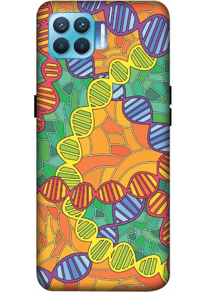 Oppo A93 Kılıf Dna Desenli Hd Baskılıf Silikon Kılıf - 8113