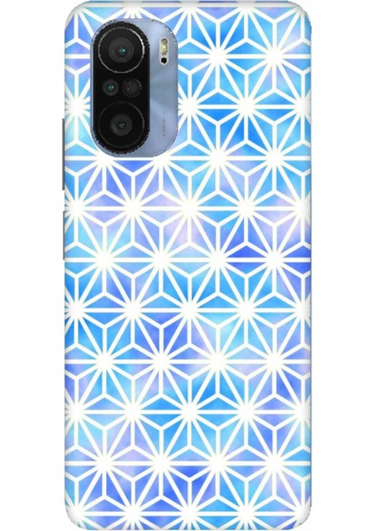 Xiaomi Mi 11I Kılıf Mavi Kristal Desenli Hd Baskılıf Silikon Kılıf - Mavikristal