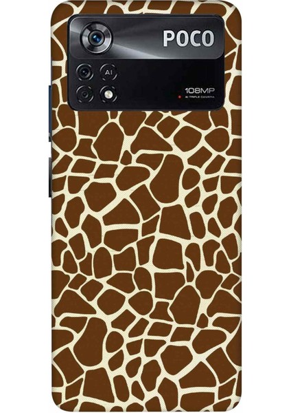 Xiaomi Poco X4 Kılıf Animal Skin 007 Desenli Hd Baskılıf Silikon Kılıf - ANIMALSKIN007