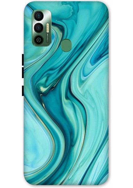 Tecno Spark 7 Kılıf 8879 Desenli Hd Baskılıf Silikon Kılıf - 8879
