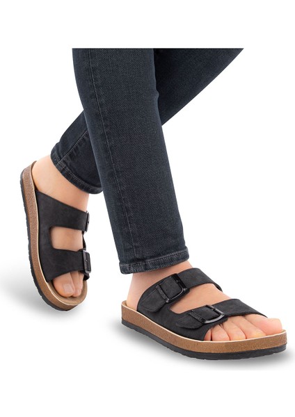 Orthopedix Allen Anatomik Çift Tokalı Erkek Terlik 31330 modelleri