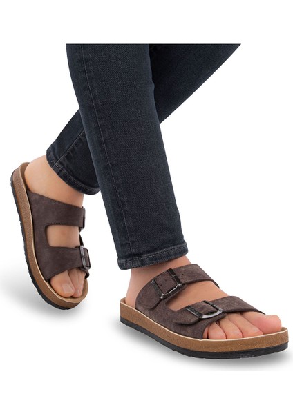 Orthopedix Allen Anatomik Çift Tokalı Erkek Terlik 31330 modelleri