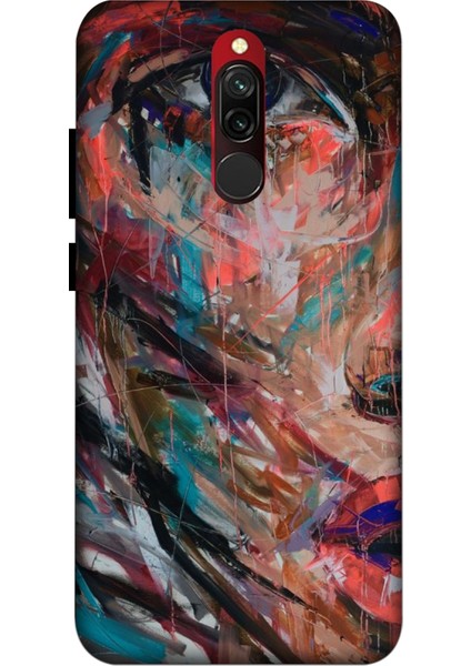 Xiaomi Redmi 8 Kılıf Baskılı Karışık Desenli Zipax A++ Silikon - 8914