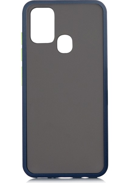 Samsung Galaxy M31 Kılıf Renkli Silikon Kenarlı Buzlu Fri Kapak