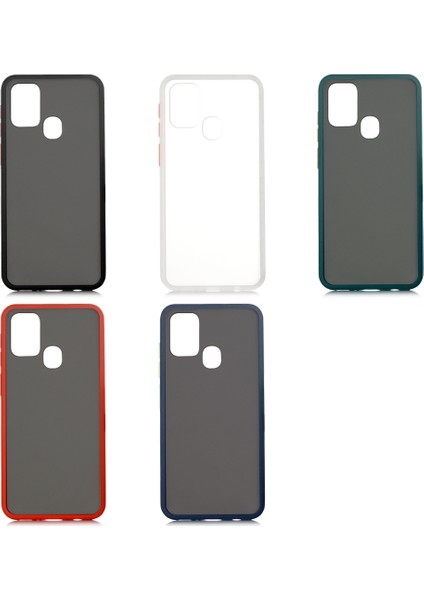 Samsung Galaxy M31 Kılıf Renkli Silikon Kenarlı Buzlu Fri Kapak fiyatları